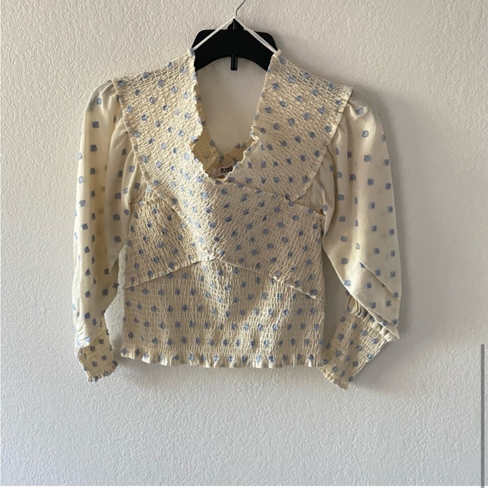 BB DAKOTA BY STEVE MADDEN Steve Madden Girl Talk Top In Ivory Size XS - Picture 5 of 7